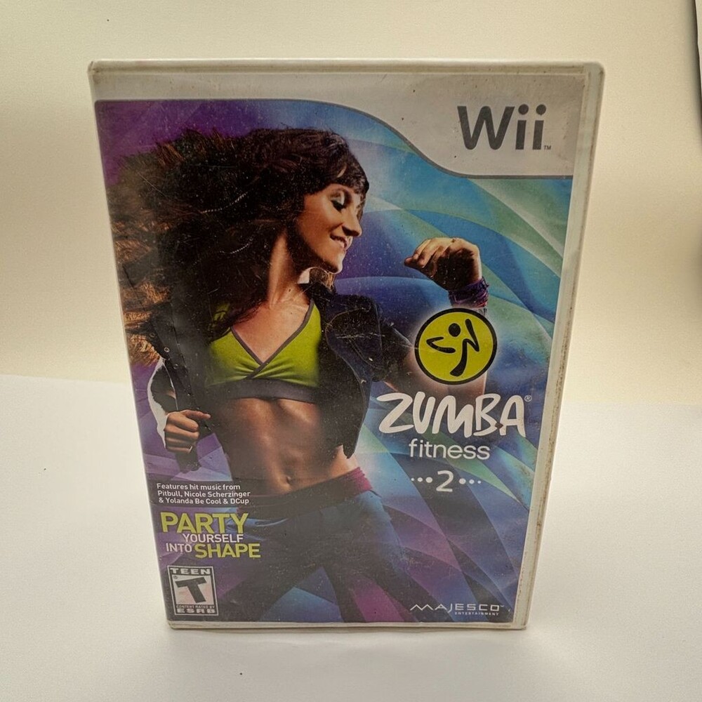 Zumba Fitness 2 Majesco Wii (Nintendo Wii, 2011) Complete W/ Manual